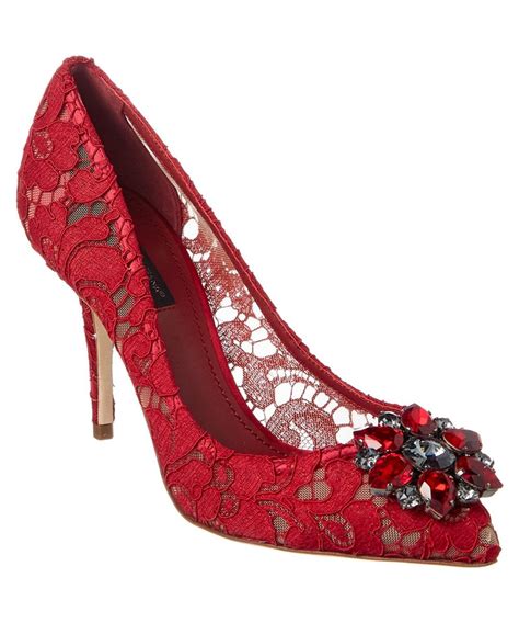 Dolce & Gabbana Bellucci Taormina Lace Pumps 